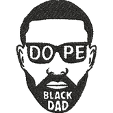 Dope-Black-Dad - Father Embroidery Design - FineryEmbroidery